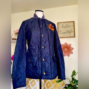 Polo Ralph Lauren Jacket Size S Double Zipper And Button Front Button Sleeves